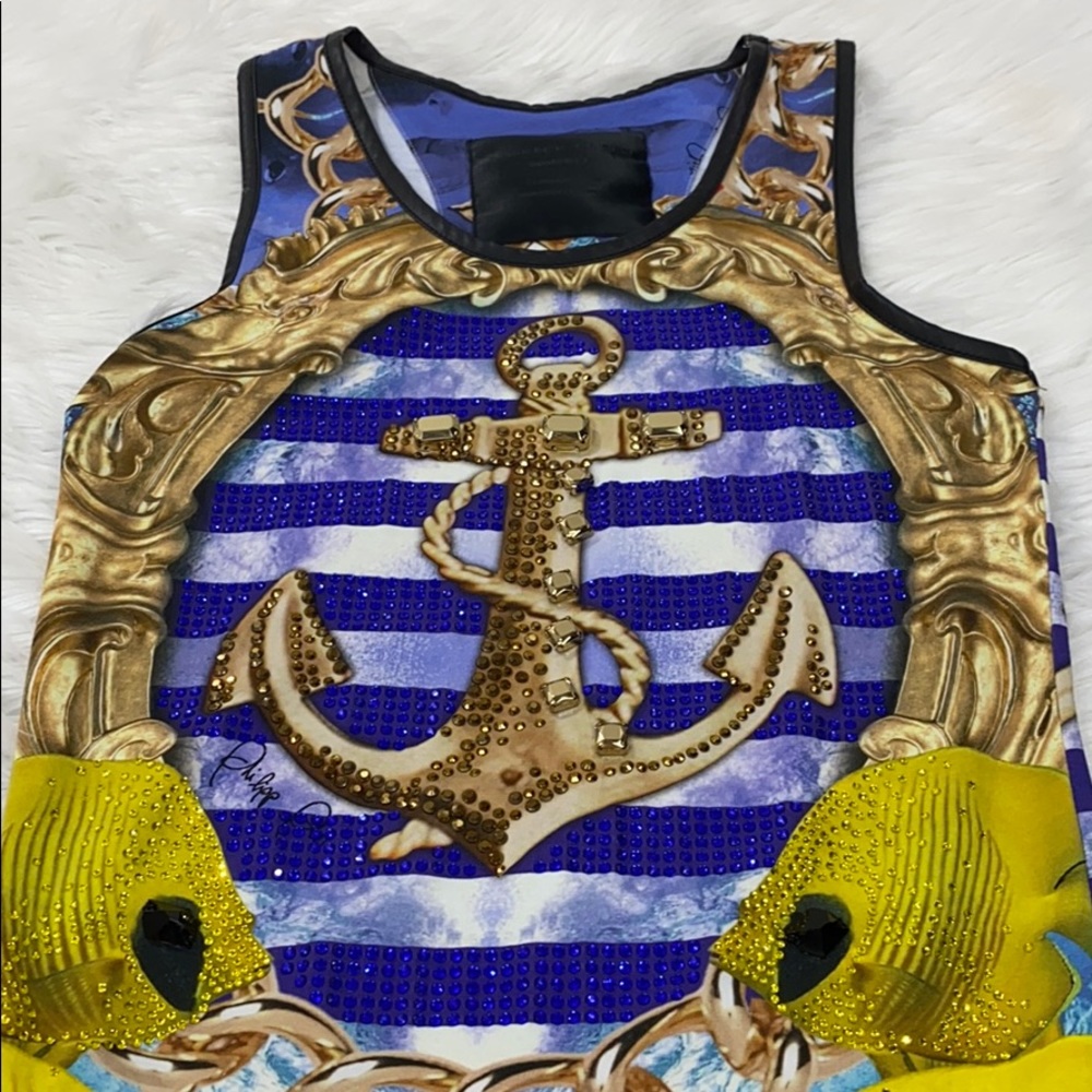 Philipp Plein XS Tank Top 💯Authentic